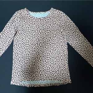 CHILDREN’S PLACE PINK/BROWN/BLACK PATTERNED LONG SLEEVE TOP 
LG (10-12)